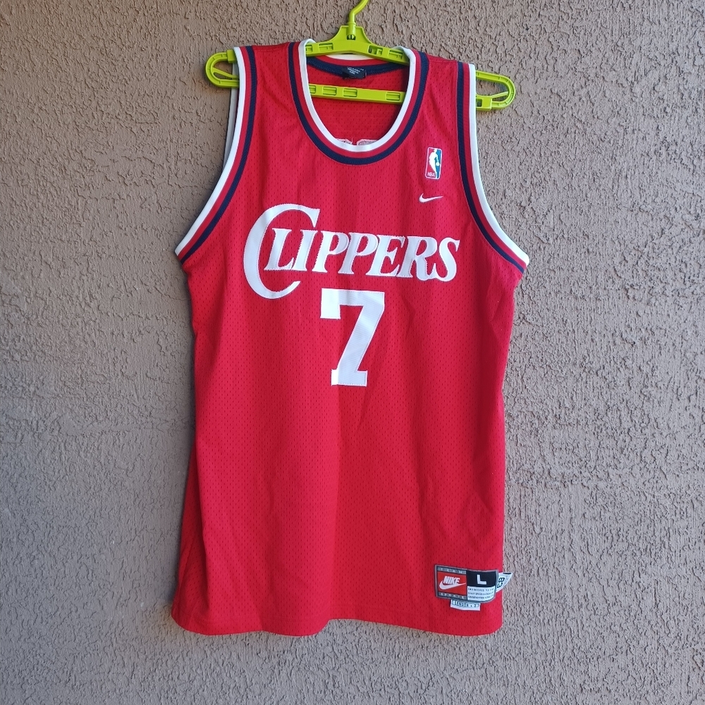 Vintage Nike NBA Los Angeles Clippers Lamar Odom Basketball Jersey L Red